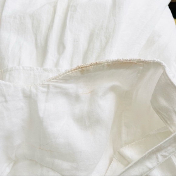 NWT Abercrombie & Fitch SMALL Lace-up back tiered sleeveless maxi dress - white - Picture 9 of 9